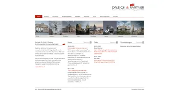 Website Screenshot: Dr. Eick & Partner -  Sozietät bürgerlichen Rechts gegründet 1908 von Dr. August Eick - Dr. Eick & Partner | Startseite - Date: 2023-06-16 10:11:52