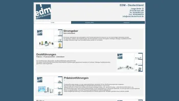 Website Screenshot: EDM-Deutschland Zeller & Hofmann GbR -  Der Spezialist für Elektroden u. Verschleißteile von Erodiermaschinen - EDM-Deutschland | Home - Date: 2023-06-16 10:11:55