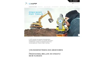 Website Screenshot: ENGELBERT HIPP KG Dosen- und Röhrenlibellen - Engelbert Hipp GmbH & Co. KG - Wir entwickeln und produzieren Dosenlibellen, Präzisionslibellen, Wasserwaagen - Date: 2023-06-16 10:11:58