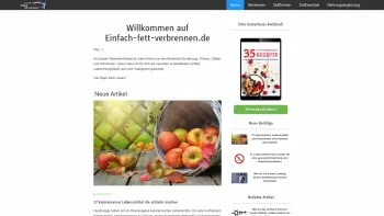Website Screenshot: Einfach-fett-verbrennen.de - Einfach Fett verbrennen - Ernährungsstrategien, Fitness & Anleitungen - Date: 2023-06-16 10:11:58
