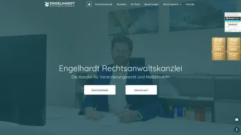 Website Screenshot: Anwalt für Medizinrecht und Versicherungsrecht Engelhardt Rechtsanwaltskanzlei - Anwalt Versicherungsrecht Medizinrecht Regensburg | Engelhardt - Date: 2023-06-16 10:12:01