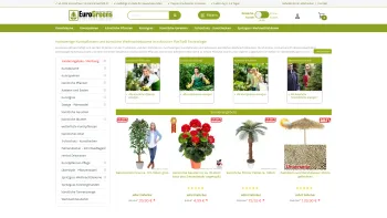 Website Screenshot: Eurogreens GmbH - Kunstpflanzen, künstliche Weihnachtsbäume - EuroGreens - Date: 2023-06-16 10:12:05