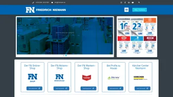 Website Screenshot: Friedrich Niemann GmbH & Co. KG -  Wir  verstehen unser Handwerk. - Friedrich Niemann GmbH | Maschinen, Geräte, Betriebseinrichtungen - Date: 2023-06-16 10:12:05