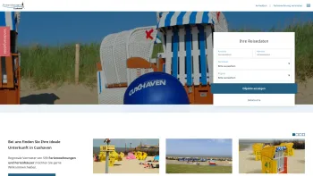 Website Screenshot: Cuxhaven Ferienwohnungen und Ferienhäuser - Ferienwohnungen und Ferienhäuser in Cuxhaven mieten - Date: 2023-06-16 10:12:08