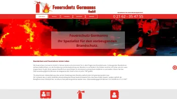 Website Screenshot: Feuerschutz Gormanns -  Rauchmelder ·  Feuerlöscher · Wandhydranten · Rauch-Wärme-Abzugsanlagen - Willkommen - Date: 2023-06-16 10:12:08