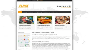 Website Screenshot: Flink Entsorgung - Entrümpelung & Entsorgung Berlin - FLINK Entsorgung Berlin - Date: 2023-06-16 10:12:15