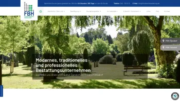 Website Screenshot: FBH Friedhofs-Bestattung Hamburg GmbH - Bestattungen in Hamburg | Wir unterstützen Sie im Trauerfall - Date: 2023-06-16 10:12:18