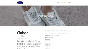 Website Screenshot: Gabor Shop Mainz - Gabor Damenschuhe in Mainz kaufen | Gabor Shop Mainz - Date: 2023-06-16 10:12:18