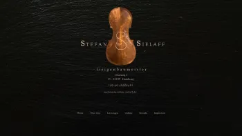 Website Screenshot: Geigenbau Stefan Sielaff - Geigenbaumeister | Geigenbau Sielaff | Hamburg - Date: 2023-06-16 10:12:21