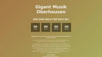 Website Screenshot: Gigant Musik e. K. -  Entertainment + Music Productions - Gigant Musik Oberhausen - Date: 2023-06-16 10:12:24