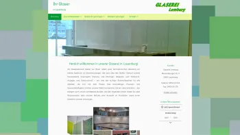 Website Screenshot: Glaserei Lemburg - Ihre Glaserei für Lauenburg, Boizenburg und Hamburg - Startseite - Date: 2023-06-16 10:12:25