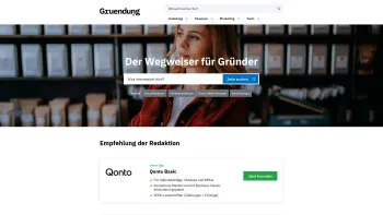 Website Screenshot: Gruendung.de - Homepage | gruendung.de - Date: 2023-06-20 10:42:03