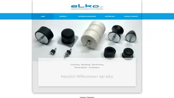 Website Screenshot: elko GmbH elastische Komponenten - elko GmbH | elastische Komponenten aus Gummi und Polyurethan - Date: 2023-06-20 10:37:44