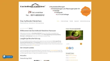 Website Screenshot: Das helfende Händchen - Das helfende Händchen Hannover und Umgebung - Haushaltsauflösung - Date: 2023-06-20 10:37:47