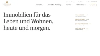 Website Screenshot: Hermann Immobilien GmbH - Hermann Immobilien | Immobilienmakler & Neubau-Vertrieb - Date: 2023-06-20 10:37:50
