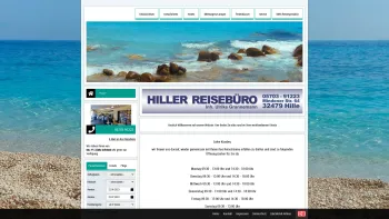 Website Screenshot: Hiller Reisebüro - Hiller Reisebüro in Hille - Date: 2023-06-20 10:37:52