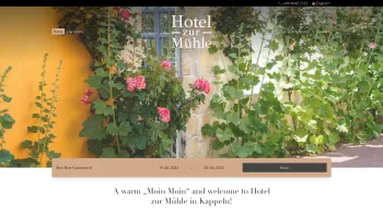 Website Screenshot: Hotel Cafe "Zur Mühle" - Family-run Hotel zur Mühle in Kappeln - Date: 2023-06-20 10:37:56