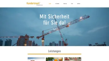 Website Screenshot: Hundertmark Verkehrssicherungsanlagen GmbH - Hundertmark GmbH | Verkehrssicherung - Date: 2023-06-20 10:37:59