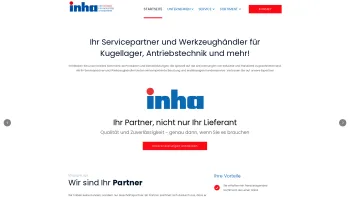 Website Screenshot: inha GmbH -  Werkzeuge · Maschinen · Kugellager Berlin - Dresden - inha GmbH -Werkzeuge Maschinen Kugellager - Date: 2023-06-20 10:38:04
