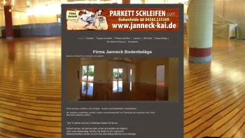 Website Screenshot: A/K Janneck Fußbodenbeläge - Parkett & Dielen schleifen Firma Janneck - Home - Date: 2023-06-20 10:38:07