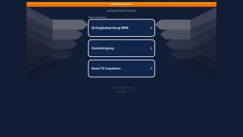 Website Screenshot: Kanalservice NRW Rohrreinigung Sofortdienst Inliner-Sanierungen Dichtheitsprüfungen gemäß § 61 a LWG NRW - kanalservice-nrw.de - Date: 2023-06-20 10:38:10