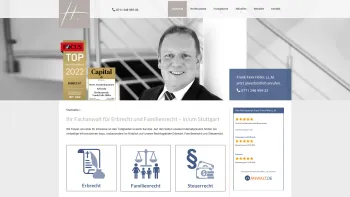 Website Screenshot: Frank Felix Höfer Rechtsanwalt. Fachanwalt für Erbrecht - Fachanwalt für Erbrecht & Familienrecht | Rechtsanwalt Höfer - Date: 2023-06-20 10:38:13