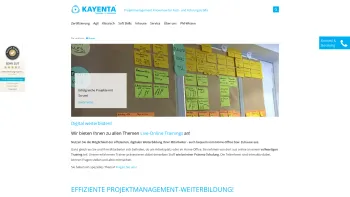 Website Screenshot: KAYENTA Training und Beratung Projektmanagement - KAYENTA Training Projektmanagement ✓ - Date: 2023-06-20 10:38:13
