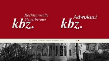 Website Screenshot: kbz.Rechtsanwälte Steuerberater - kbz. Rechtsanwälte Steuerberater | kbz. Adwokaci – Ihre Partner in Fragen des Rechts in Deutschland und Polen - Date: 2023-06-20 10:38:13