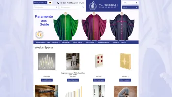 Website Screenshot: Schlachtberger e.K. W. Friedrich Kirchenbedarf - Kirchenbedarf-Friedrich | Candles and church supplies from Kirchenbedarf-Friedrich - Date: 2023-06-20 10:38:16