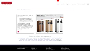 Website Screenshot: Klangtreu Audiotechnik e.K. - Klangtreu Audiotechnik - Studio für High-Fidelity - Date: 2023-06-20 10:38:16