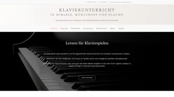 Website Screenshot: Musikunterricht individuell - Individueller Klavierunterricht | Private Musikschule | Klavier lernen in Schleiz, Mühltroff und Plauen | Komposition und Musikproduktion | Musiktheorie und Gehörbildung | Private Klavierschule für Kinder und Erwachsene | Klavier spielen lernen Mühltroff  - Date: 2023-06-20 10:42:11