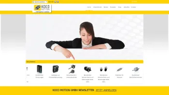 Website Screenshot: Koco Motion GmbH - Home - Date: 2023-06-20 10:38:19