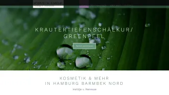 Website Screenshot: Kosmetik & Mehr Heildje von Renesse - KOSMETIK & MEHR in Hamburg - Ihr Kosmetik Studio in Barmbek Nord - Date: 2023-06-20 10:38:22