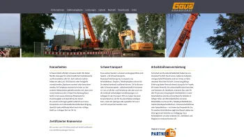 Website Screenshot: Auto-Gaus · Autokrane Schwertransporte Inh. Helmut Gaus - Gaus Krandienst: Unternehmen - Date: 2023-06-20 10:38:22