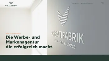 Website Screenshot: KreatiFabrik - die IdeenProduktionsstätte - KreatiFabrik | Marken- und Werbeagentur - Date: 2023-06-20 10:38:22