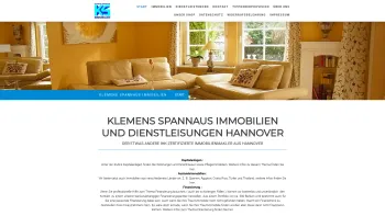 Website Screenshot: Klemens Spannaus Immobilien - Immobilienmakler - Klemens Spannaus Immobilien aus Hannover - Date: 2023-06-20 10:38:22