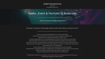 Website Screenshot: KuBa Entertainment Radio-, Event & Hochzeit DJ Bodensee - DJ Bodensee | KuBa Entertainment - Date: 2023-06-20 10:42:11