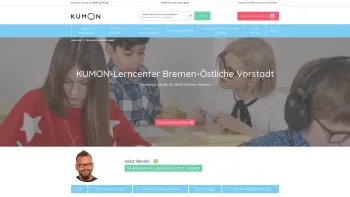 Website Screenshot: Kumon Lerncenter Bremen-Östliche Vorstadt - Professionelle Nachhilfe Bremen Östliche Vorstadt Mathe und Englisch - KUMON Deutschland - Date: 2023-06-20 10:38:25