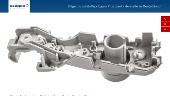 Website Screenshot: Kläger Spritzguss GmbH & Co. KG - Kunststoffspritzguss Produzent - Hersteller in Deutschland - Date: 2023-06-20 10:42:11