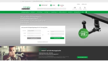 Website Screenshot: Rameder Anhängerkupplungen und Autoteile GmbH - RAMEDER | Kupplungen, Dach- & Gepäcksysteme » ONLINE-SHOP - Date: 2023-06-20 10:42:11
