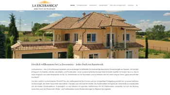 Website Screenshot: La Esceramica Vertriebs GmbH - Home - La Esceramica – Jedes Dach ein Kunstwerk - Date: 2023-06-20 10:38:25