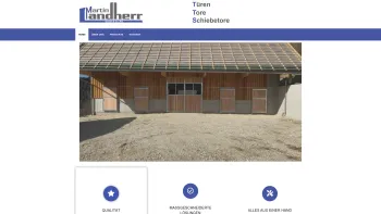 Website Screenshot: Landherr Tür und Torbau - Landherr – Türen, Tore, Schiebetore - Date: 2023-06-20 10:38:27