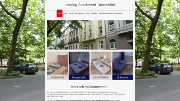 Website Screenshot: Lessing-Apartment Düsseldorf - Lessing-Apartment Düsseldorf - Ferienwohnung für 1-3 Personen, Messeapartment - Home - Date: 2023-06-20 10:38:30