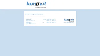 Website Screenshot: lumovit GmbH - lumovit Lübeck - Nahrungsergänzungsmittel - Date: 2023-06-20 10:38:33
