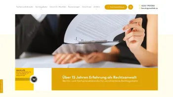 Website Screenshot: Anwaltskanzlei Machleb - Rechtsanwalt Sören Machleb | Anwaltskanzlei in Bochum - Date: 2023-06-20 10:38:33