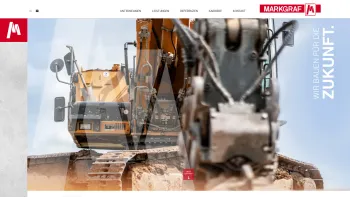 Website Screenshot: W. Markgraf GmbH & Co KG · Bauunternehmung · - W. MARKGRAF GmbH & Co KG - Date: 2023-06-20 10:38:36