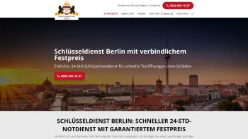Website Screenshot: Mein Schlüsseldienst Berlin - Schlüsseldienst Berlin: günstige Türöffnung zum Festpreis ab nur 55 EUR - Date: 2023-06-20 10:42:14