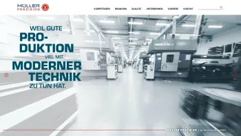 Website Screenshot: Müller Präzision GmbH - Startseite - Müller Präzision - Date: 2023-06-20 10:38:53