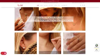 Website Screenshot: MyGold GmbH - Ketten, Anhänger, Ohrringe und Ringe in hochwertigen Gold und Silber - Date: 2023-06-20 10:42:14