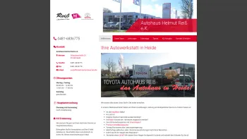 Website Screenshot: Autohaus Helmut Reiß e.K. - Autowerkstatt Heide | Autohaus Helmut Reiß e.K. - Date: 2023-06-20 10:38:59